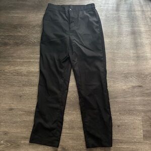 Black slacks, uniform friendly school work workwear pants elastic waist